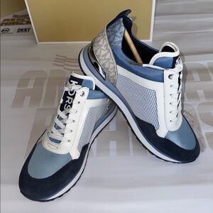 Michael Kors Maddy Trainer Mesh Sneakers With Box